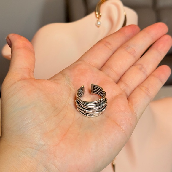 S925 Silver Stacked Ring - Picture 6 of 7